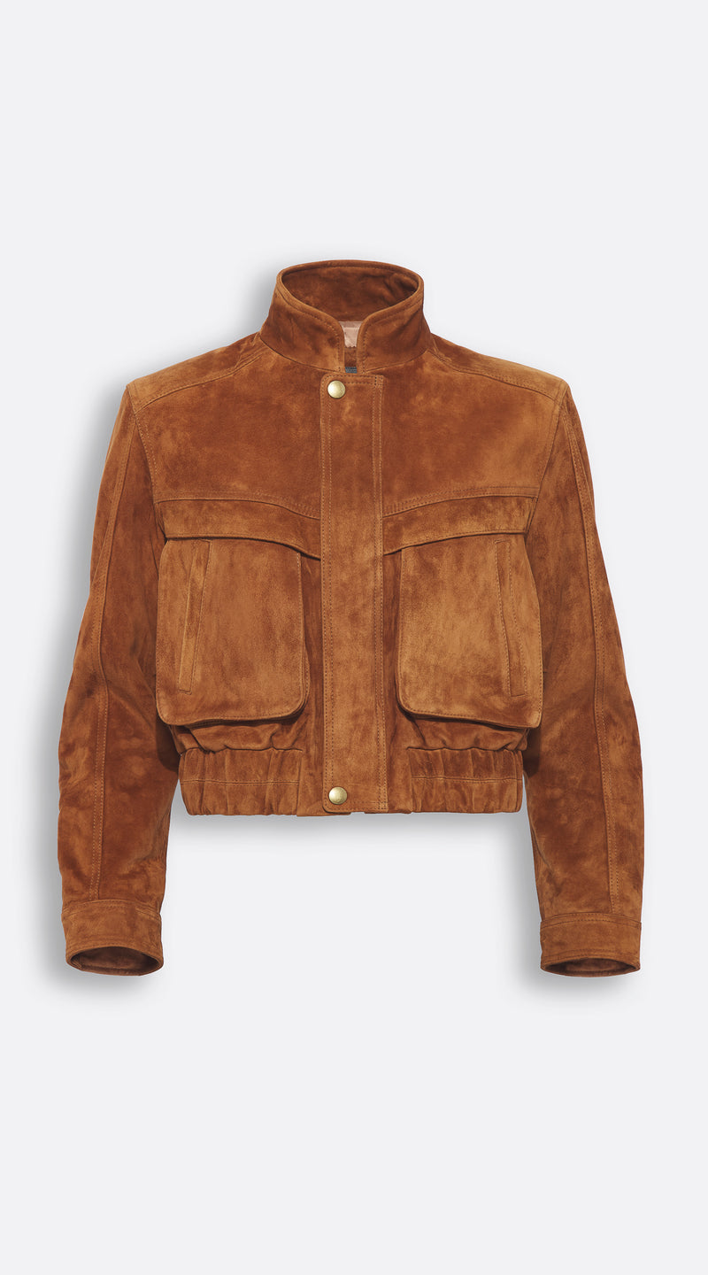 Luxy Suede Jacket - Tan