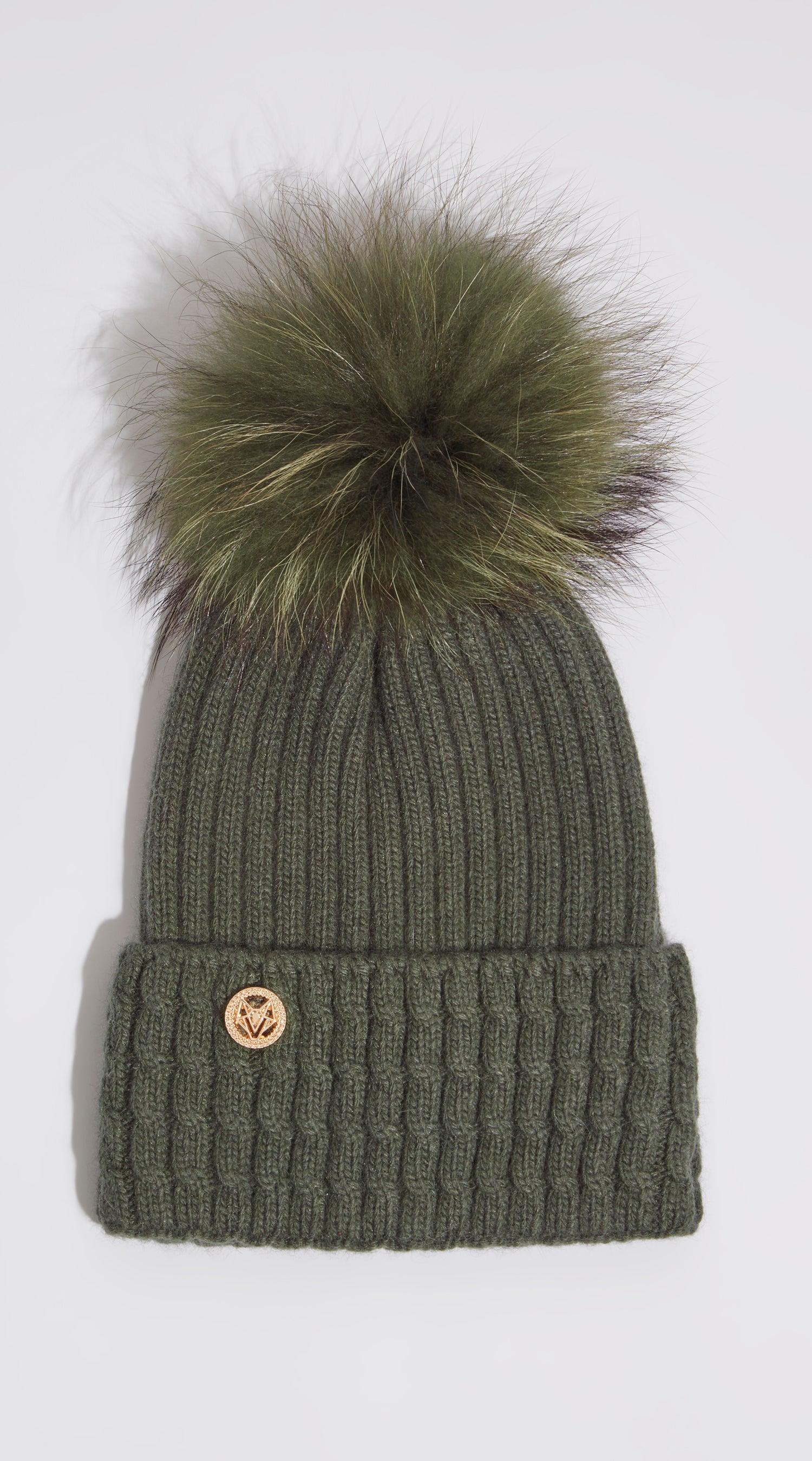 Boston Pom Pom Hat - Khaki