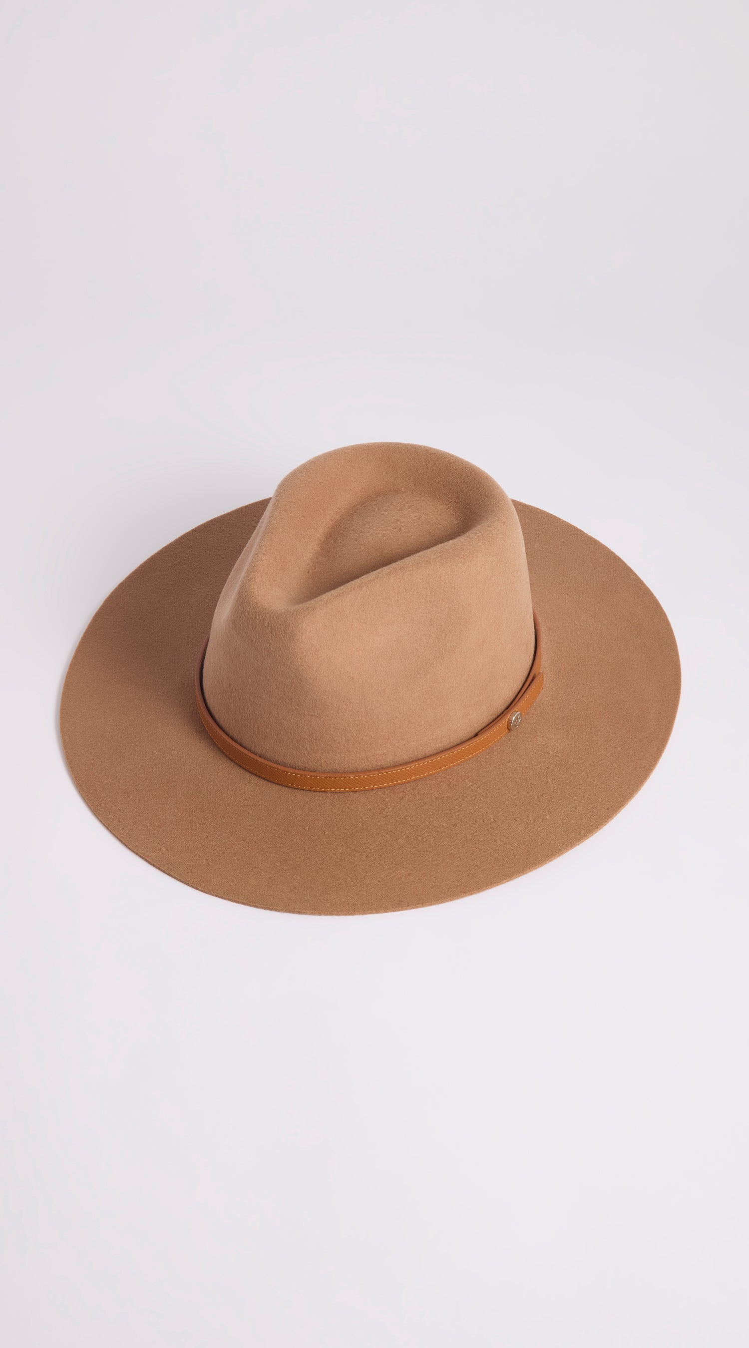 Luxy Wool Fedora Hat - Camel/Camel