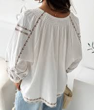 Isabel 100% Cotton Embroidered Top