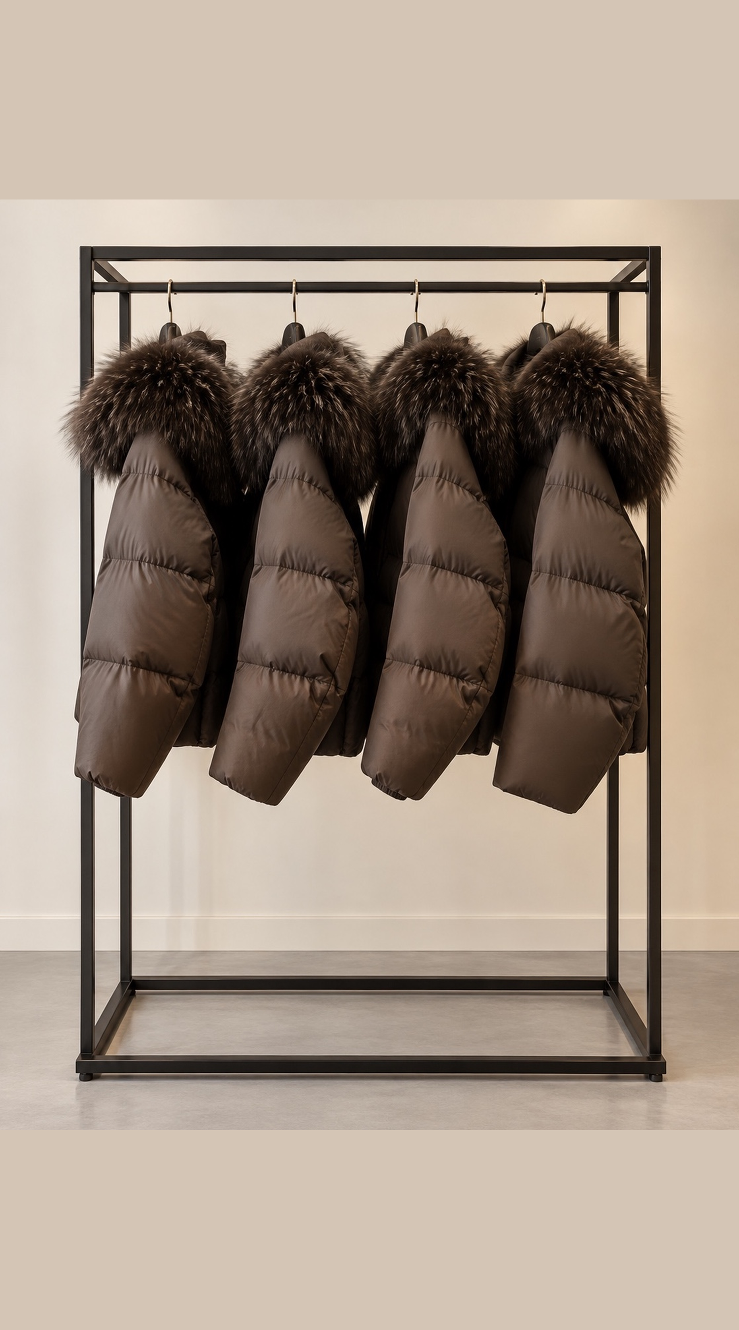 Luxy Oversized Fur Trimmed Down Jacket