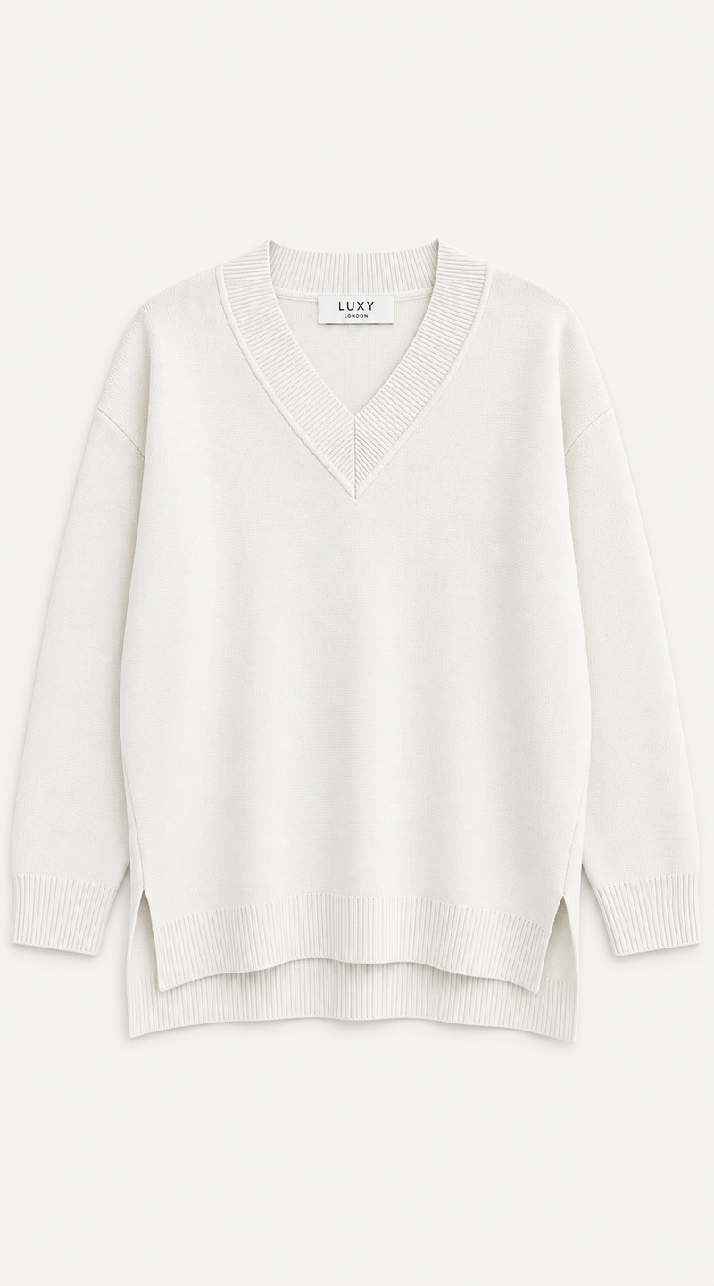 Luxy Athleisure Lounge Top - Taupe White