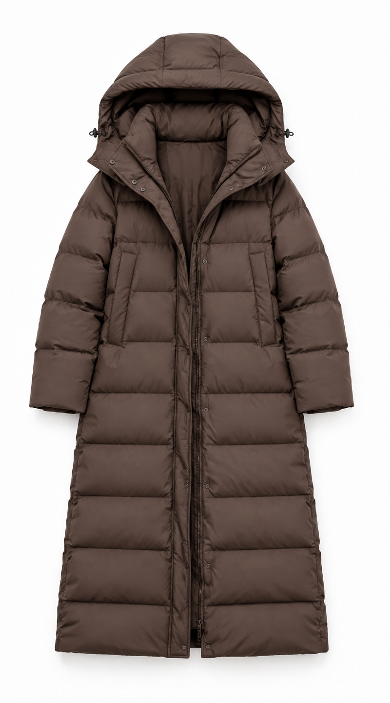 Seamless Puffer Jacket Chocolate