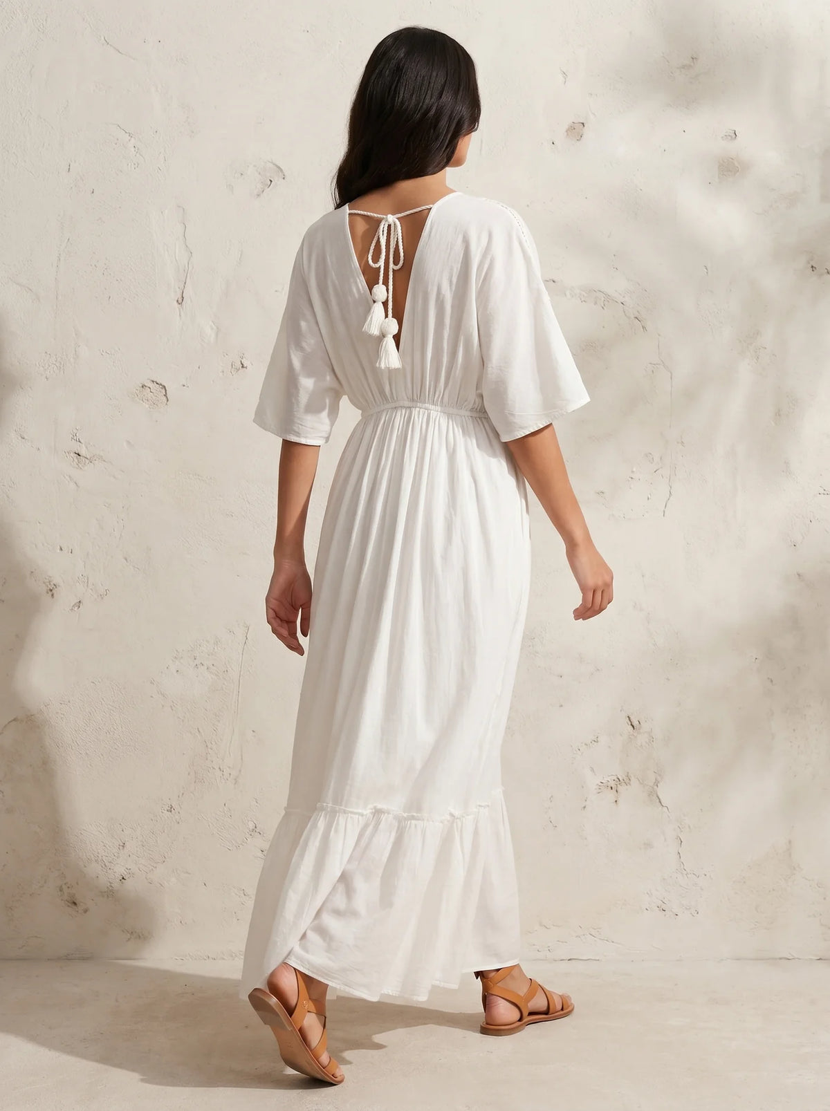 Aurella 100% Cotton Maxi Dress