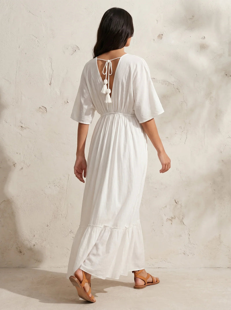 Aurella 100% Cotton Maxi Dress
