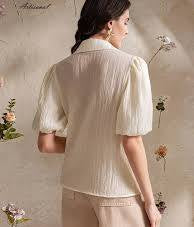 Puff Sleeve Embellished Shirt