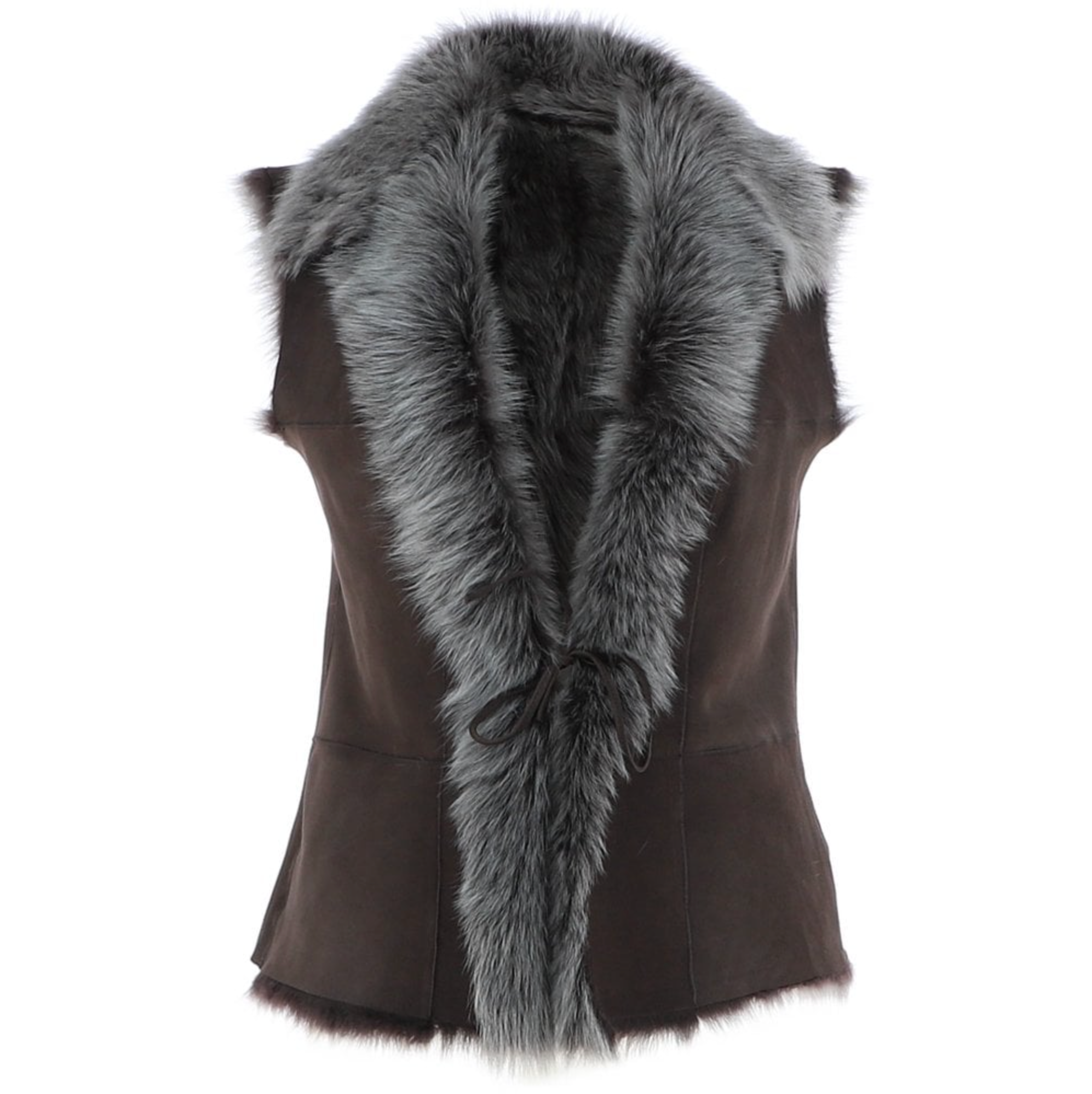 Toscana Reversible Lambskin Gilet Brown
