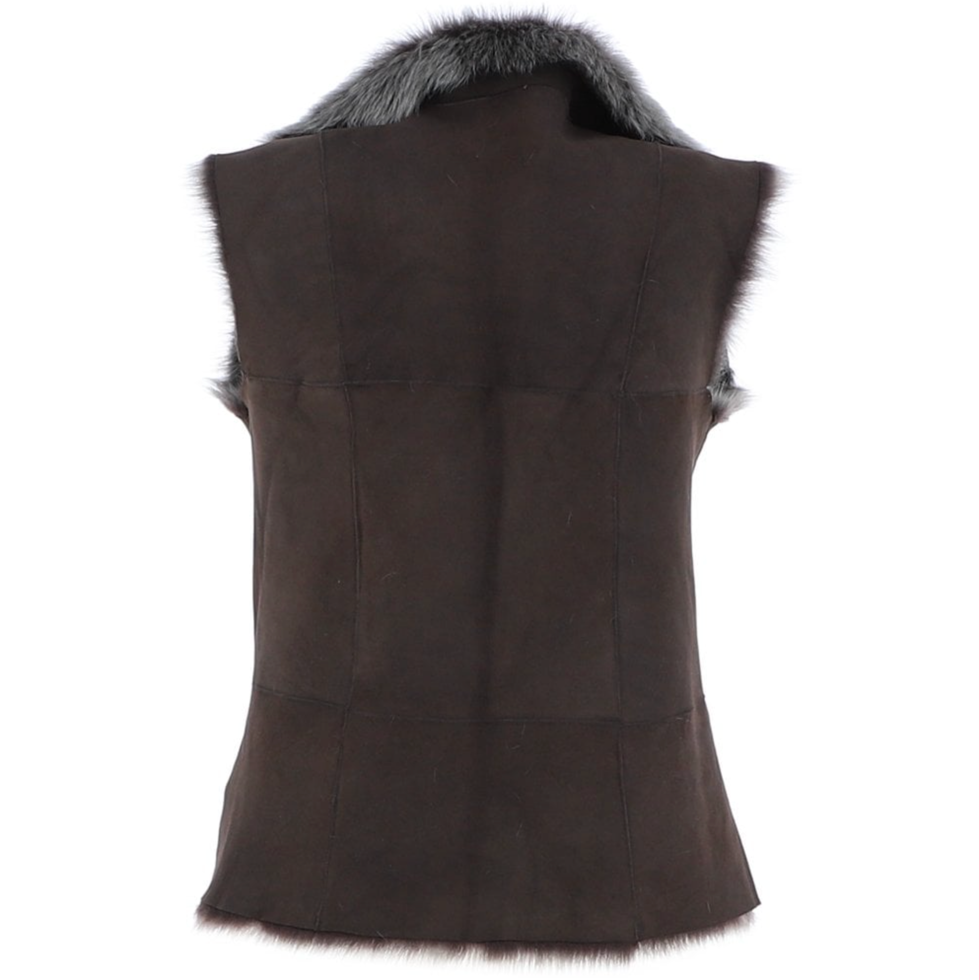 Toscana Reversible Lambskin Gilet Brown