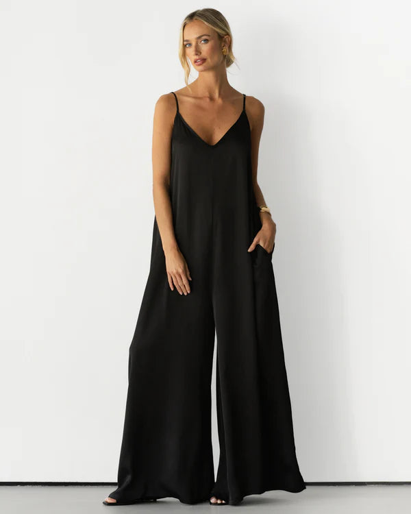 Eloise Lightweight Satin Jumpsuit