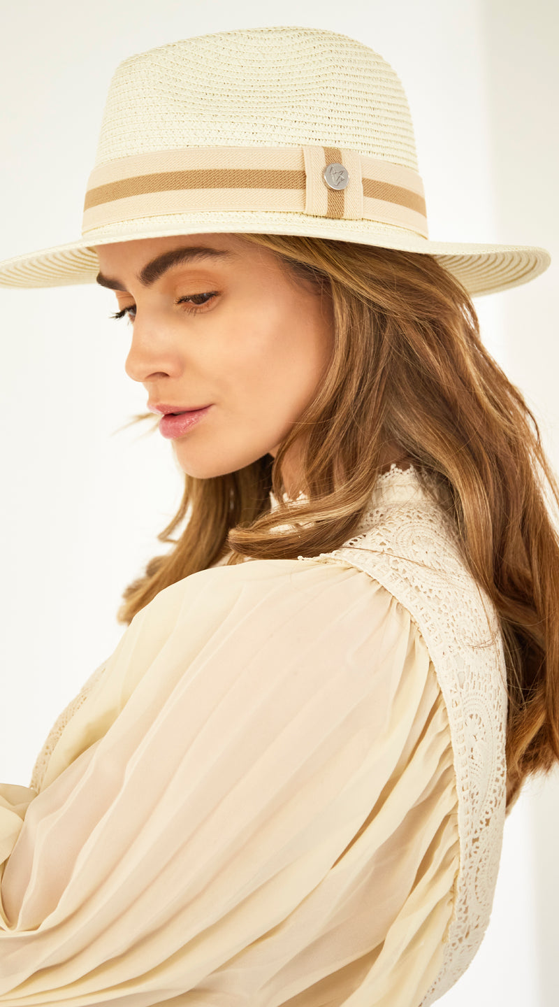 Havana Fedora Hat - Crema