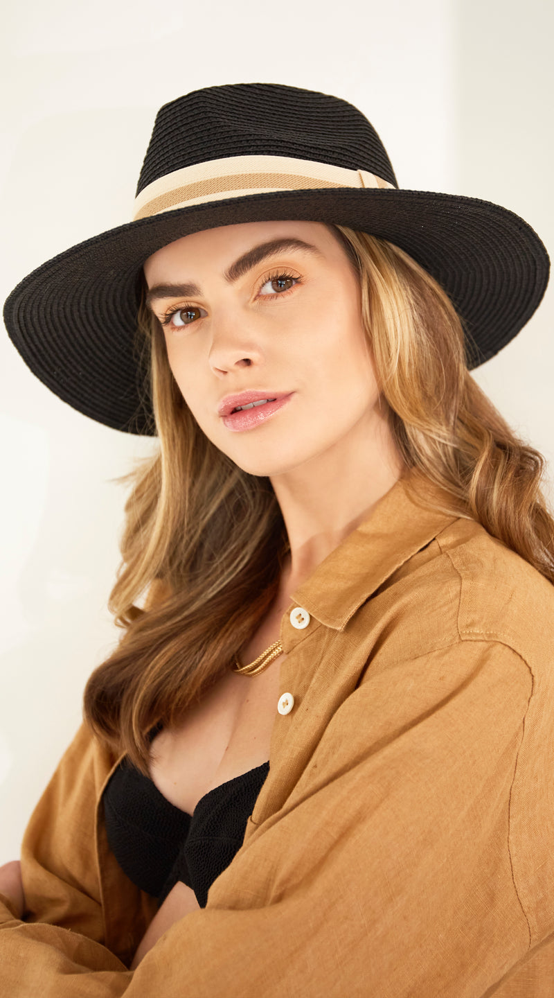 Havana Fedora Hat - Black