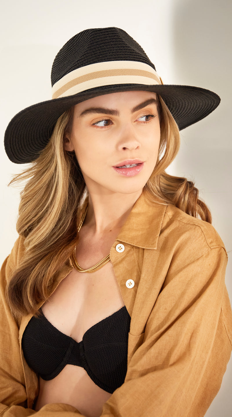 Havana Fedora Hat - Black