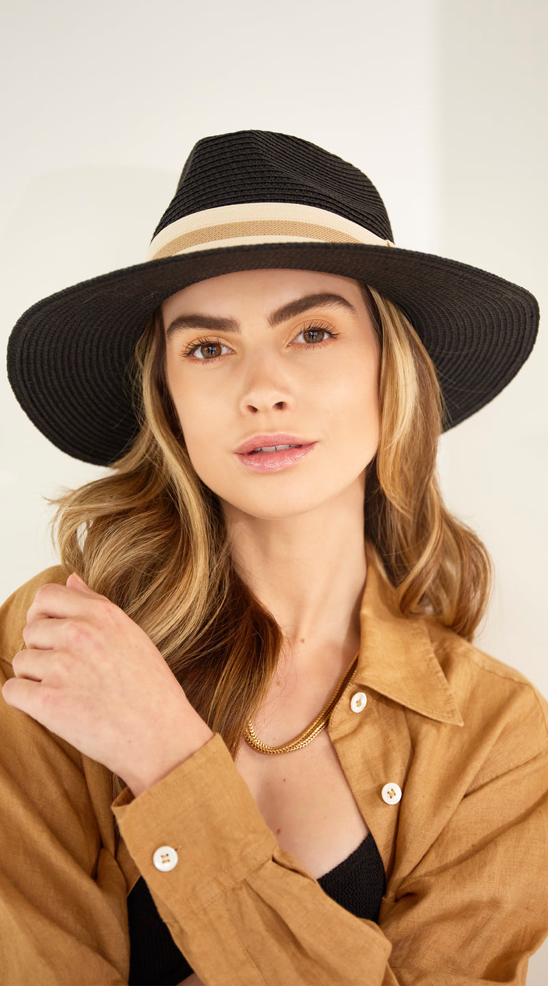 Havana Fedora Hat - Black