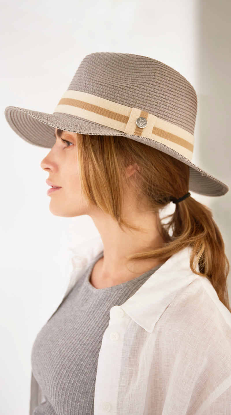 Havana Fedora Hat - Grey