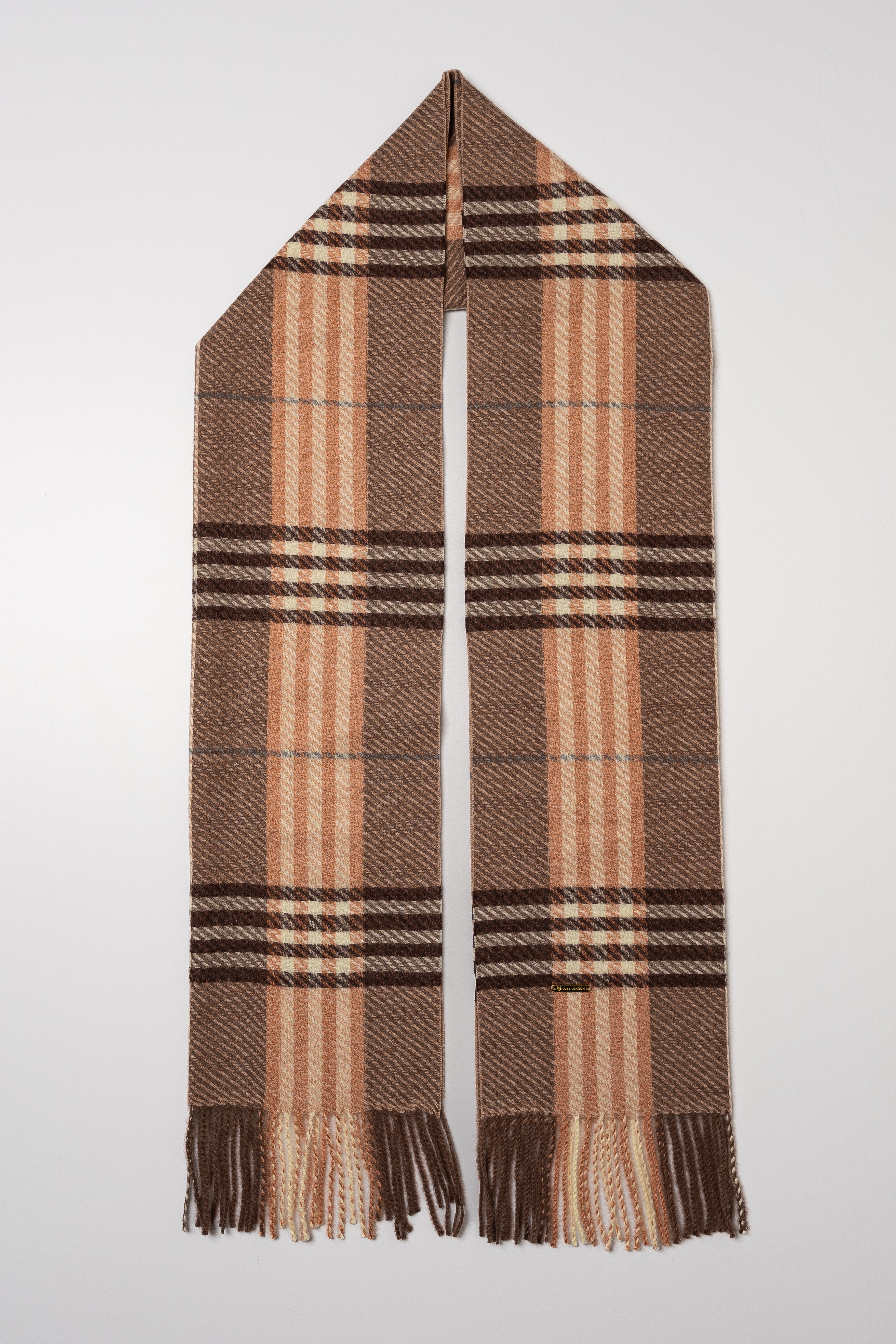 Luxy Cashmere & Wool Check Scarf