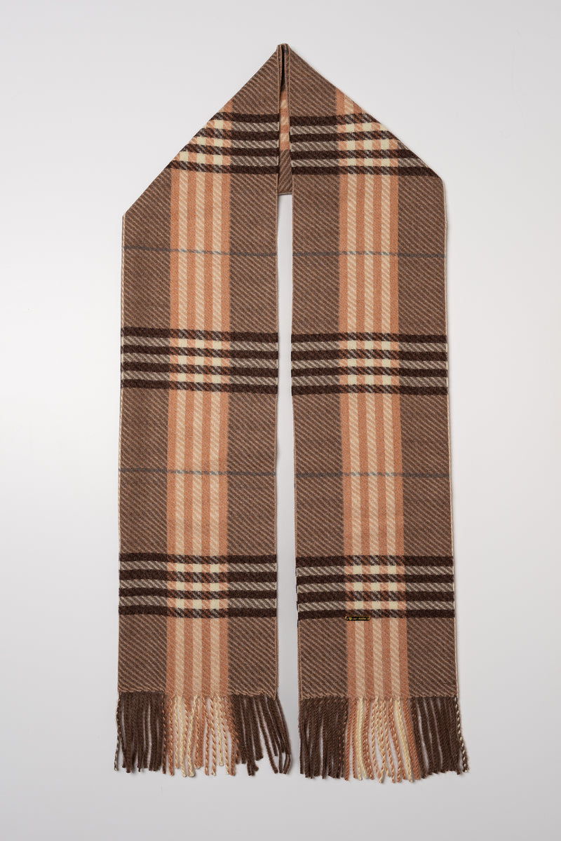 Luxy Cashmere & Wool Check Scarf